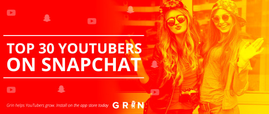 Top YouTubers on Snapchat