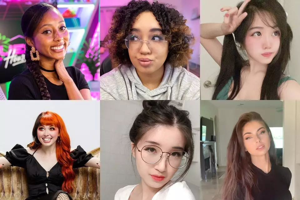 6 photos of female Twitch streamers